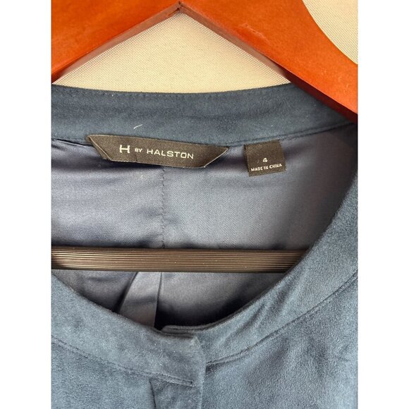 Halston Women’s Vintage Blue Shirt Jacket Size 4 - Picture 7 of 7